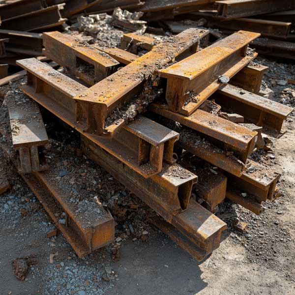 Stahlträger und Eisenschrott - professioneller Ankauf